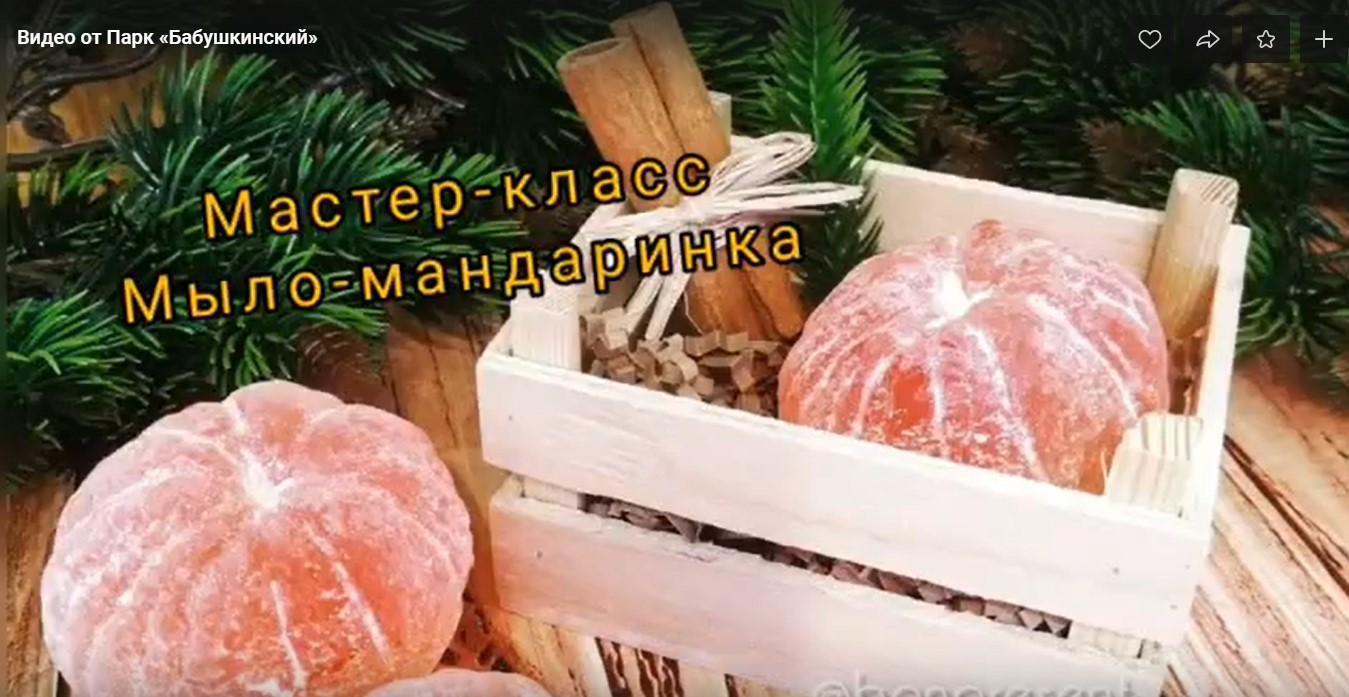 В Бабушкинском парке провели мастер-класс по созданию мандаринового мыла